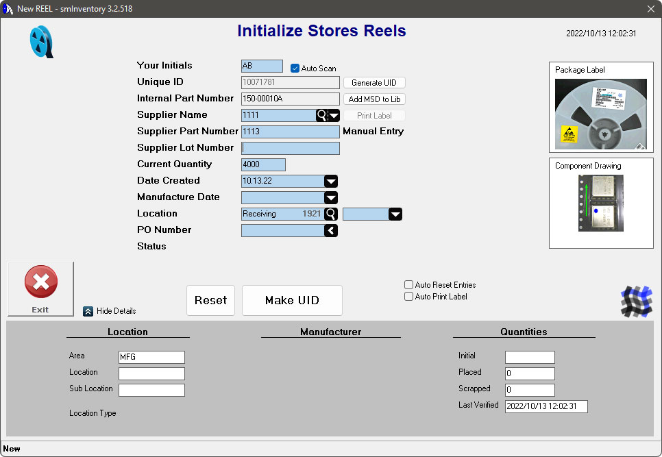 Visual of SM Inventory